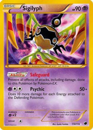 Sigilyph  - Holofoil Plasma Freeze - Secret Rare