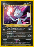 Sneasel 025  - Unlimited Neo Genesis - Rare