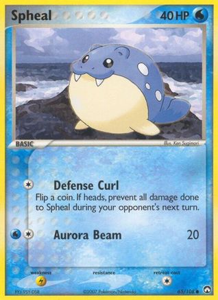 Spheal 065/108  - Reverse Holofoil Power Keepers - Common