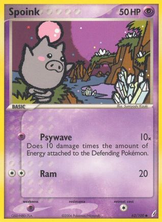 Spoink 062  Crystal Guardians - Common