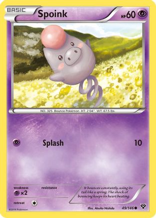 Spoink 049  - Reverse Holofoil XY Base Set - Common