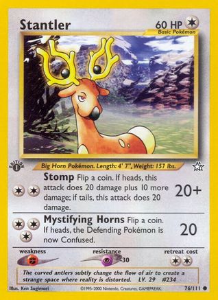 Stantler 076  - Unlimited Neo Genesis - Common