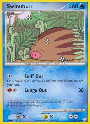 Swinub 123  Legends Awakened - Common