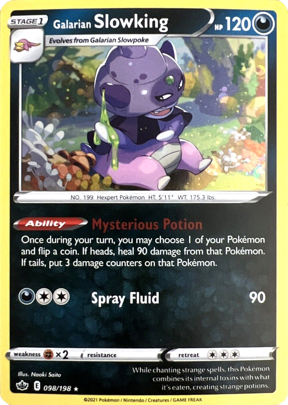 Galarian Slowking (Cosmos Holo) 098  - Holofoil Miscellaneous Cards & Products - Holo Rare