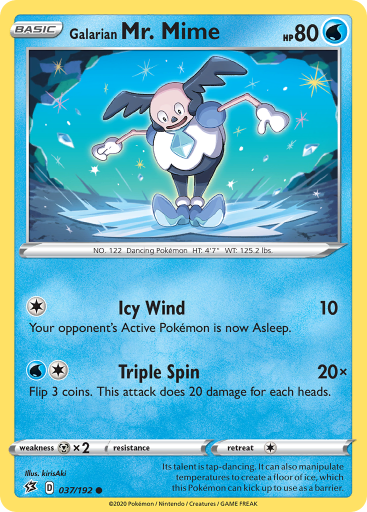 Galarian Mr. Mime 037  SWSH02 Rebel Clash - Common