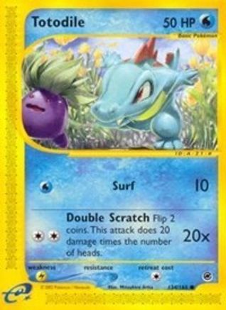 Totodile (134) 134/165  Expedition - Common