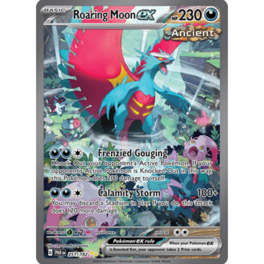 Roaring Moon ex 251/182  - Holofoil SV04 Paradox Rift - Special Illustration Rare