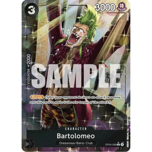 Bartolomeo (OP04-089) (Alternate Art) (OP04-089) - Premium Booster -The Best- Foil