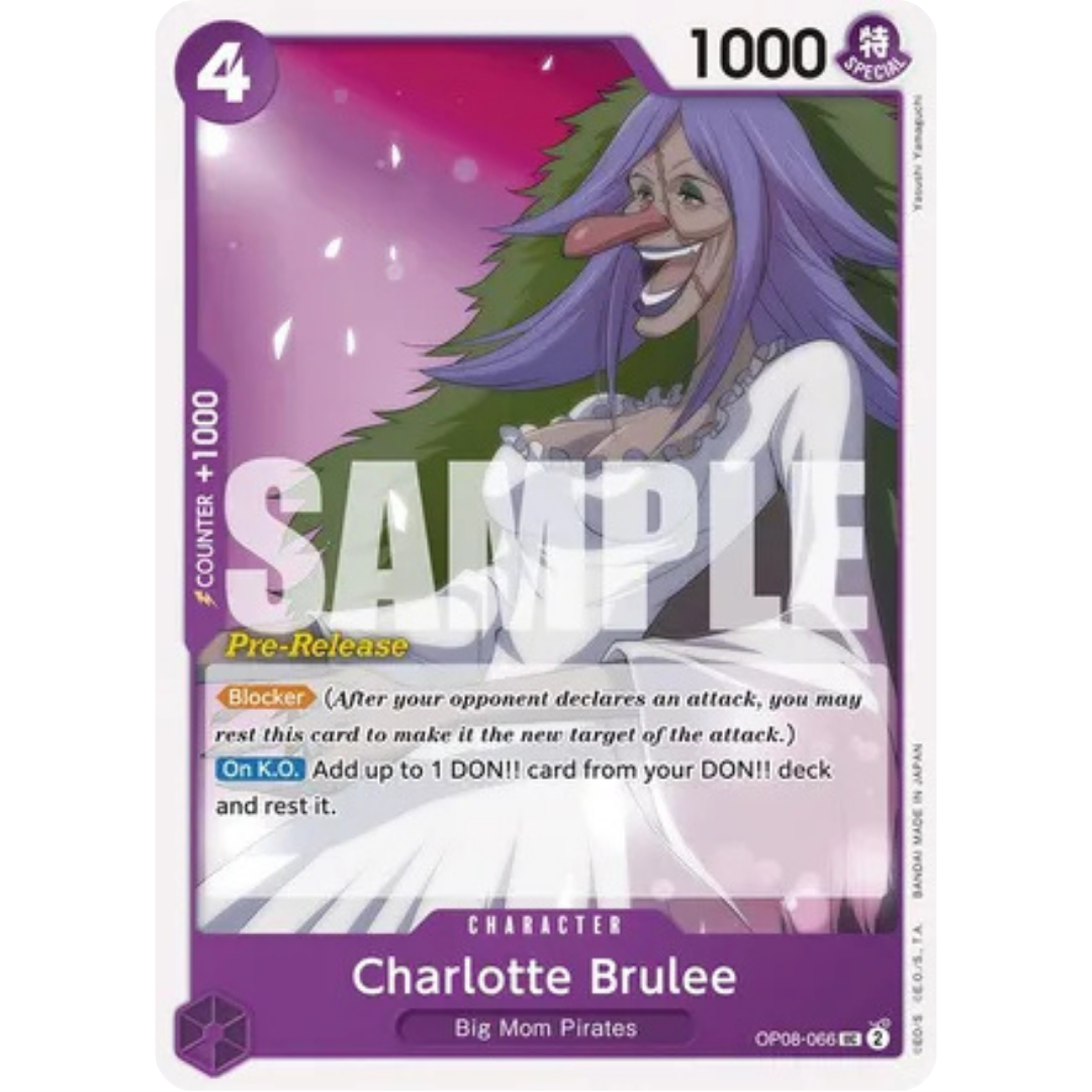 Charlotte Brulee (OP08-066) - Two Legends Pre-Release Cards