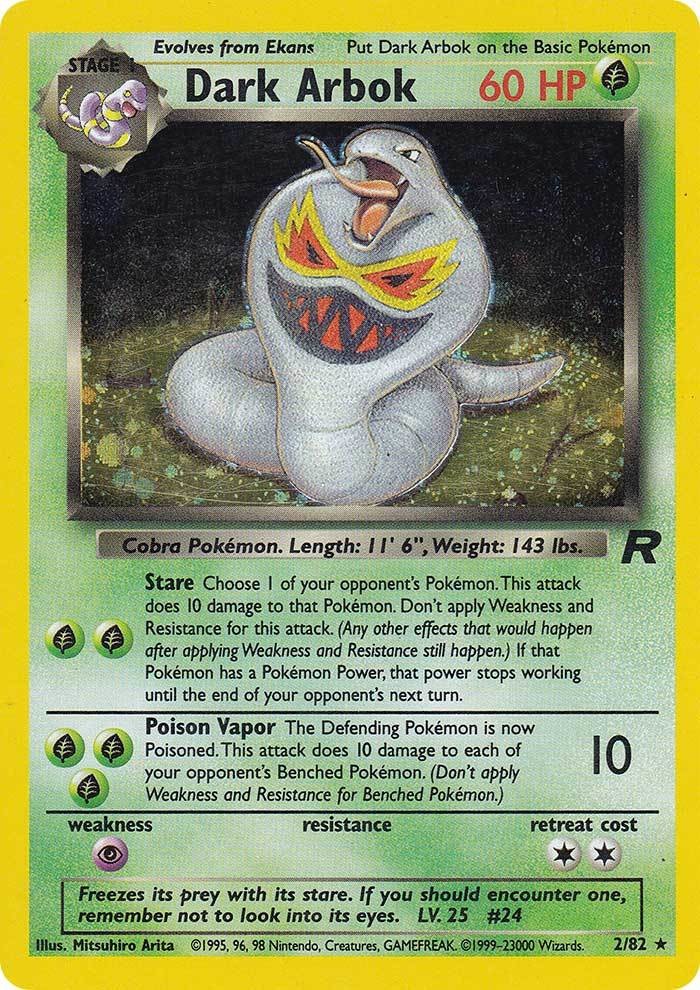 Dark Arbok (2) 002  Team Rocket - Holo Rare