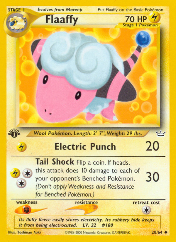 Flaaffy 028  - 1st Edition Neo Revelation - Uncommon