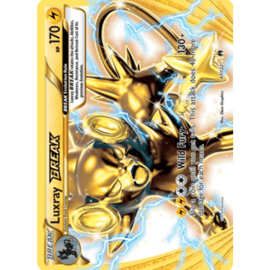 Luxray BREAK 047/122  - Holofoil XY  BREAKpoint - Rare BREAK