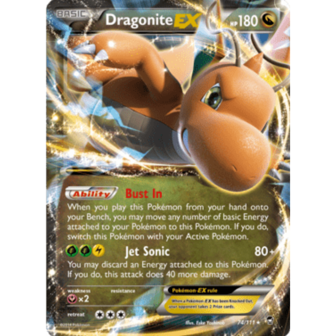 Dragonite EX 074/111  - Holofoil XY  Furious Fists - Ultra Rare