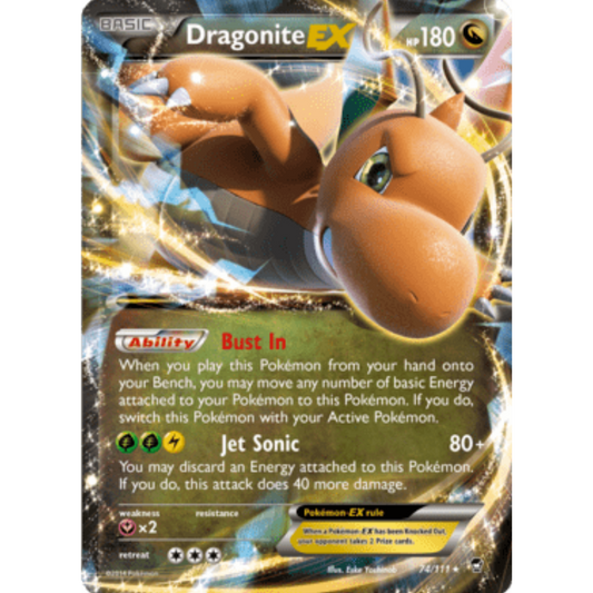 Dragonite EX 074/111  - Holofoil XY  Furious Fists - Ultra Rare