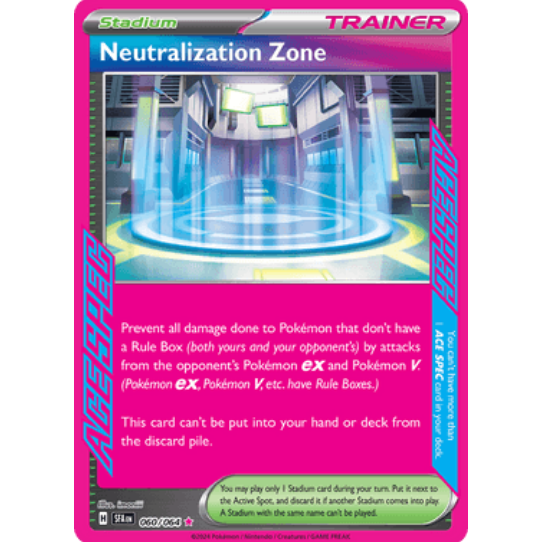 Neutralization Zone 060  - Holofoil SV Shrouded Fable - ACE SPEC Rare