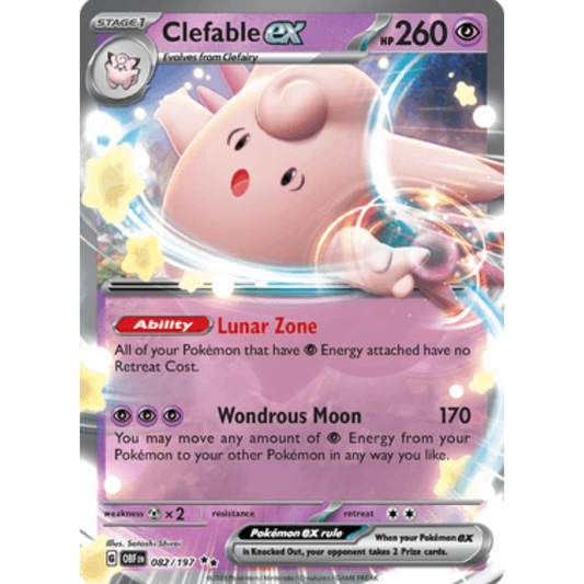 Clefable ex (082/197) [Scarlet & Violet: Obsidian Flames]