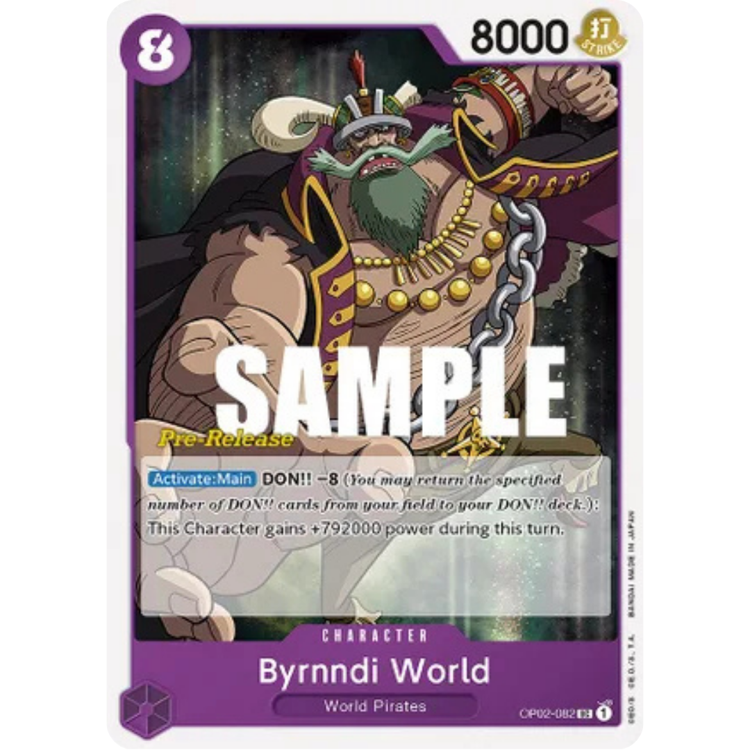 Byrnndi World (OP02-082) - Paramount War Pre-Release Cards