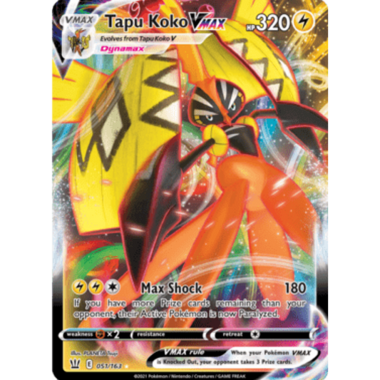 Tapu Koko VMAX (051/163) [Sword & Shield: Battle Styles]