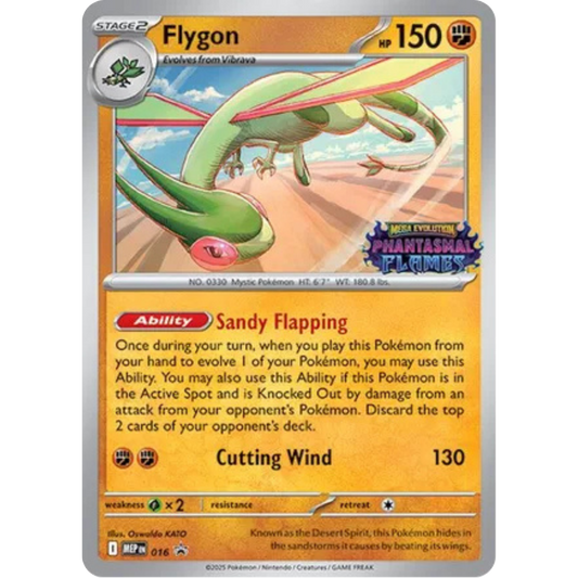 Flygon (Prerelease) 016  - Holofoil ME Mega Evolution Promo - Promo