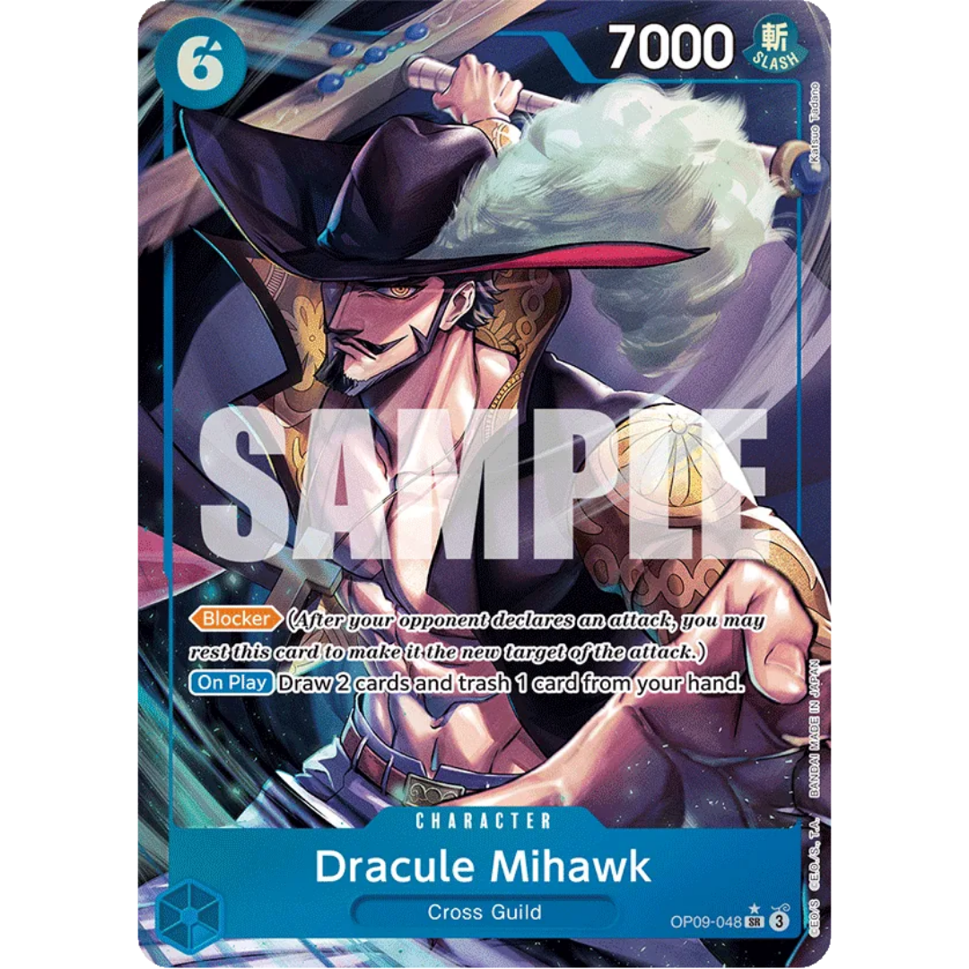 Dracule Mihawk (Parallel) (OP09-048) - Emperors in the New World Foil