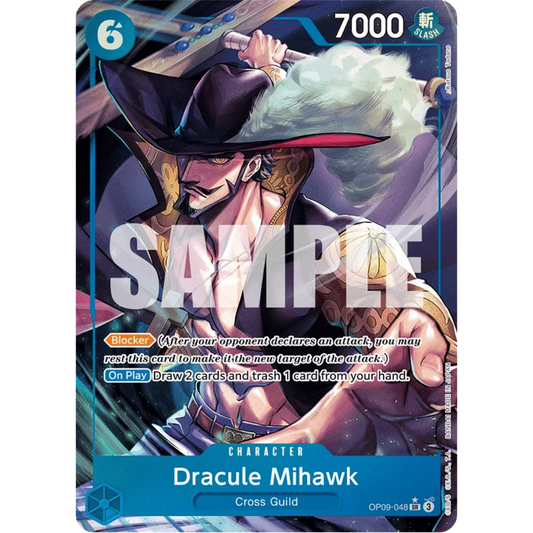 Dracule Mihawk (Parallel) (OP09-048) - Emperors in the New World Foil
