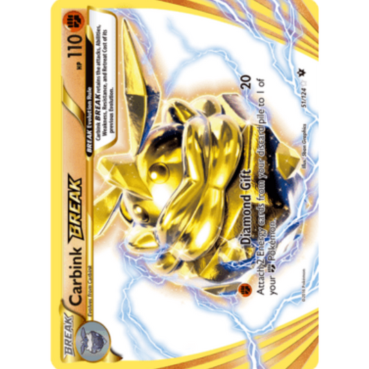 Carbink BREAK 051/124  - Holofoil XY  Fates Collide - Rare BREAK