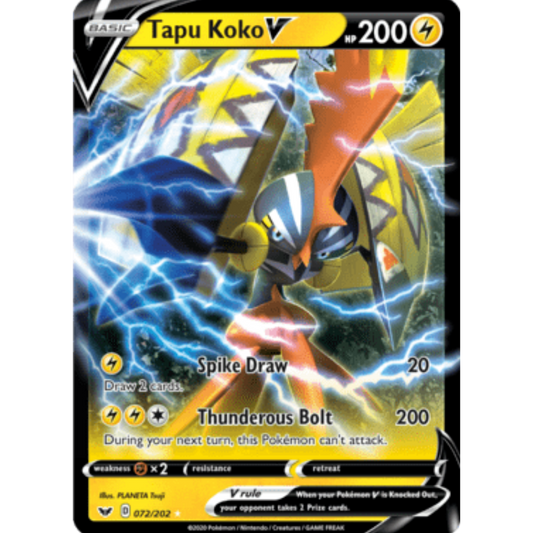 Tapu Koko V (072/202) [Sword & Shield: Base Set]