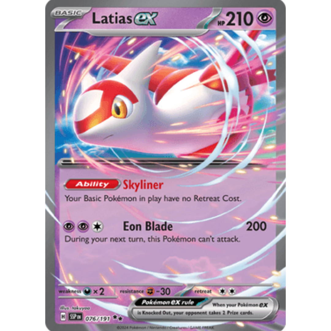 Latias ex 076/191  - Holofoil SV08 Surging Sparks - Double Rare