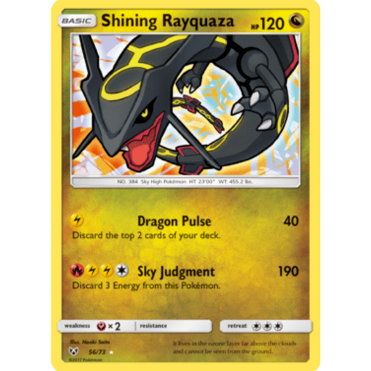 Shining Rayquaza (56/73) [Sun & Moon: Shining Legends]