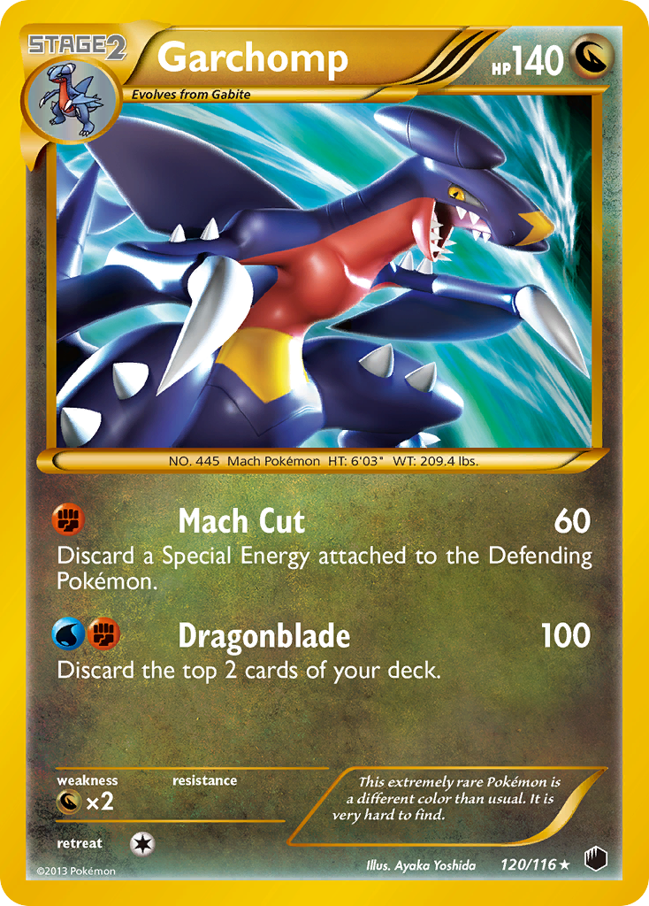 Garchomp (120 Secret Rare)  - Holofoil Plasma Freeze - Secret Rare