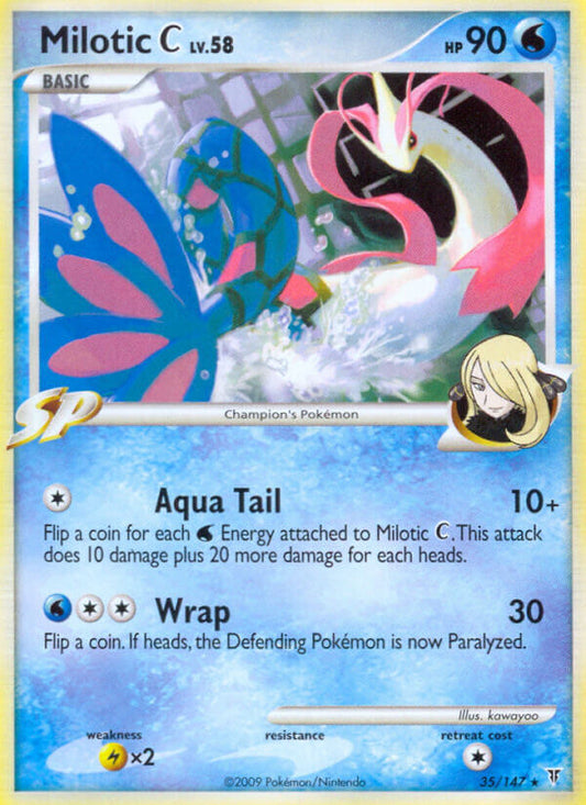 Milotic C - 35/147 (DPPt Supreme Victors)/147  - Holofoil Deck Exclusives - Holo Rare