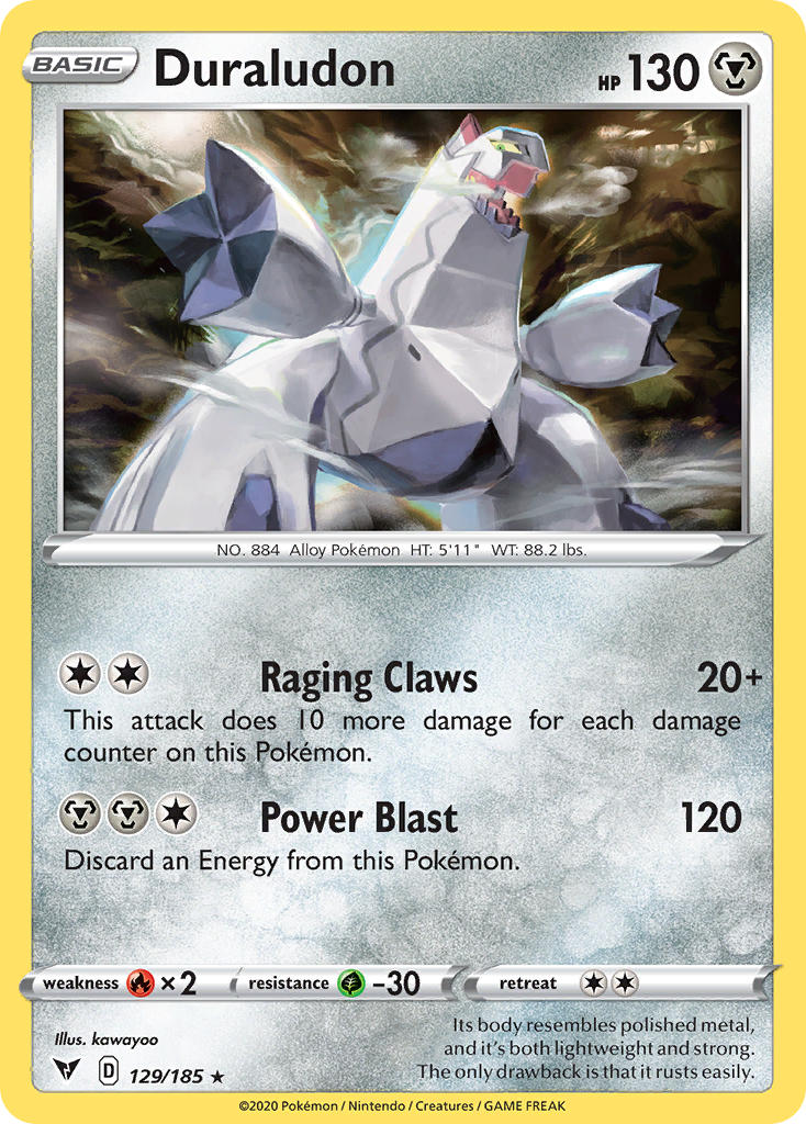 Duraludon 129  - Holofoil SWSH04 Vivid Voltage - Holo Rare