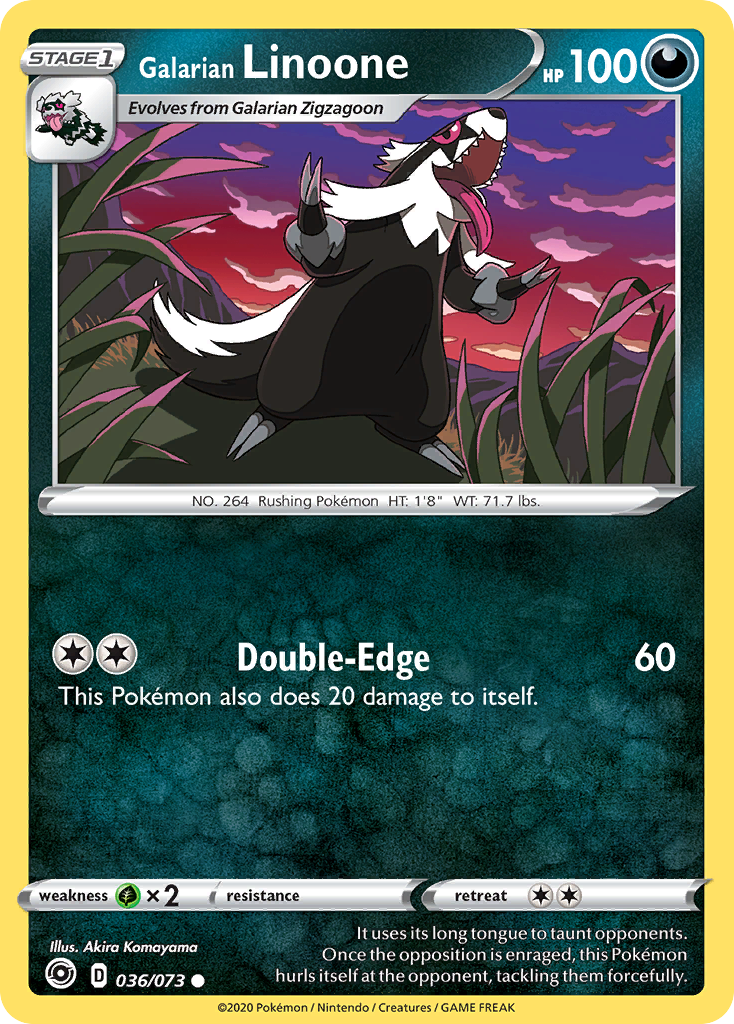 Galarian Linoone 036  Champions Path - Common