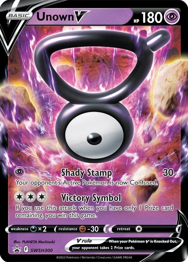 Unown V SWSH300  - Holofoil SWSH Sword & Shield Promo Cards - Promo