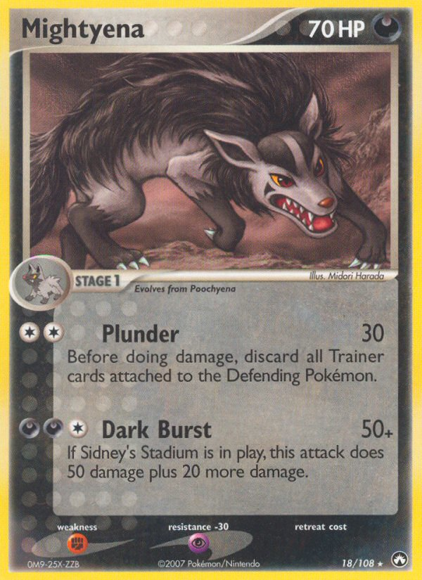 Mightyena  Power Keepers - Rare