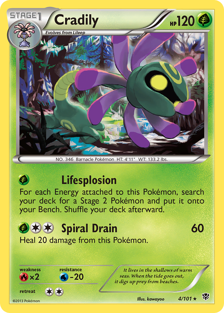 Cradily  Plasma Blast - Rare