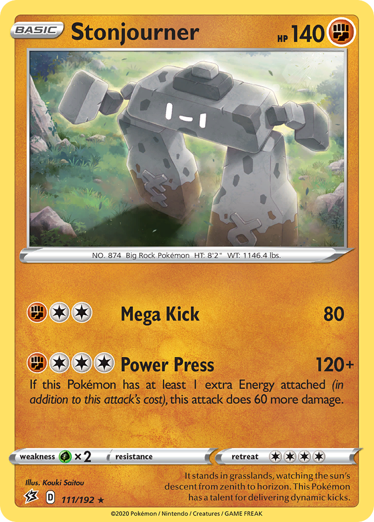 Stonjourner  - Holofoil SWSH02 Rebel Clash - Holo Rare
