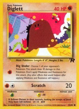 Diglett 052  - Unlimited Team Rocket - Common