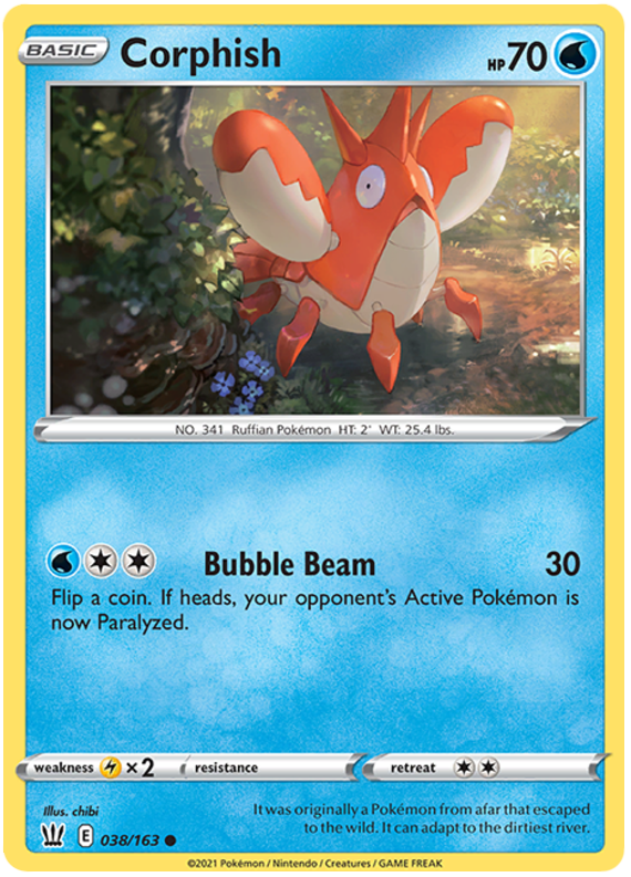 Corphish 038  SWSH05 Battle Styles - Common