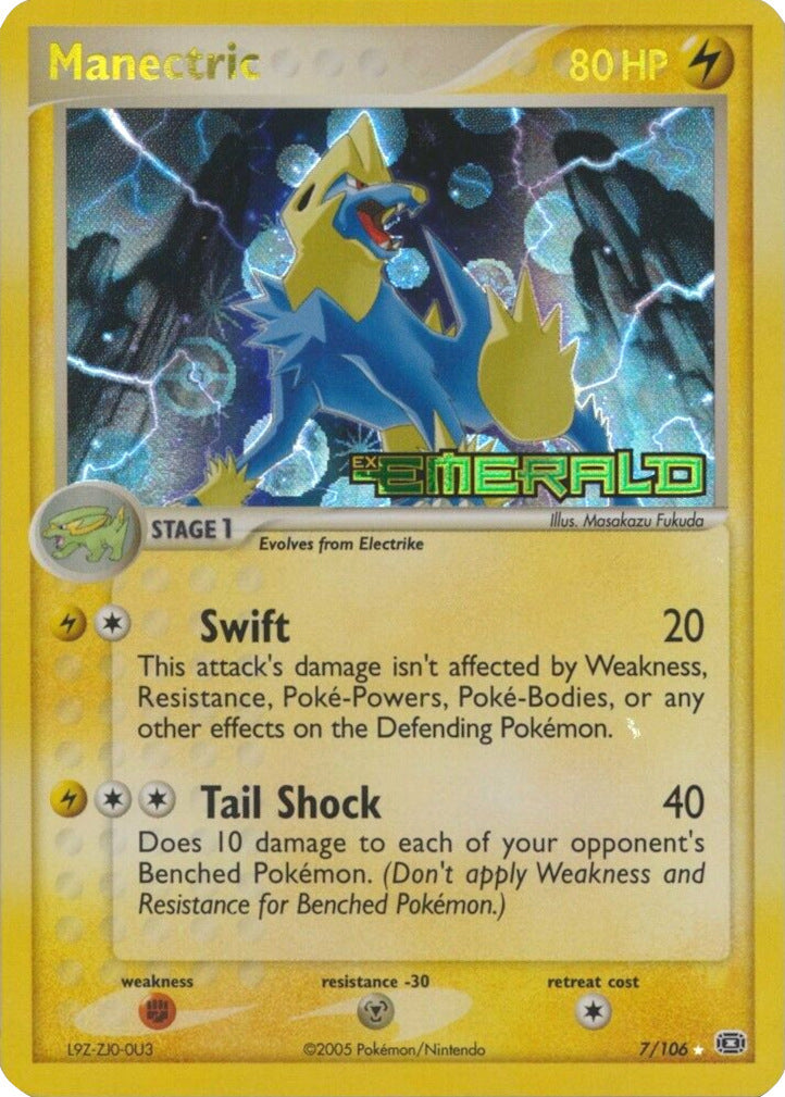 Manectric 007/106  - Reverse Holofoil Emerald - Holo Rare