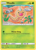 Weedle 001  SM  Crimson Invasion - Common