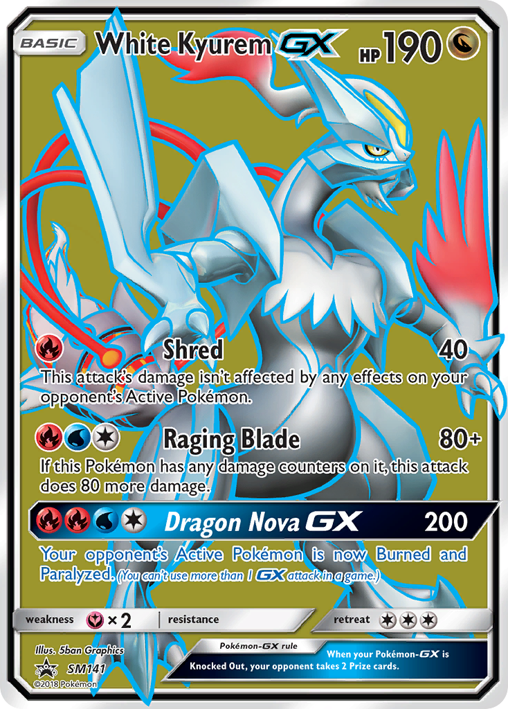 White Kyurem GX - SM141  - Holofoil SM Promos - Promo
