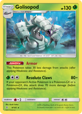 Golisopod  - Holofoil SM  Guardians Rising - Holo Rare