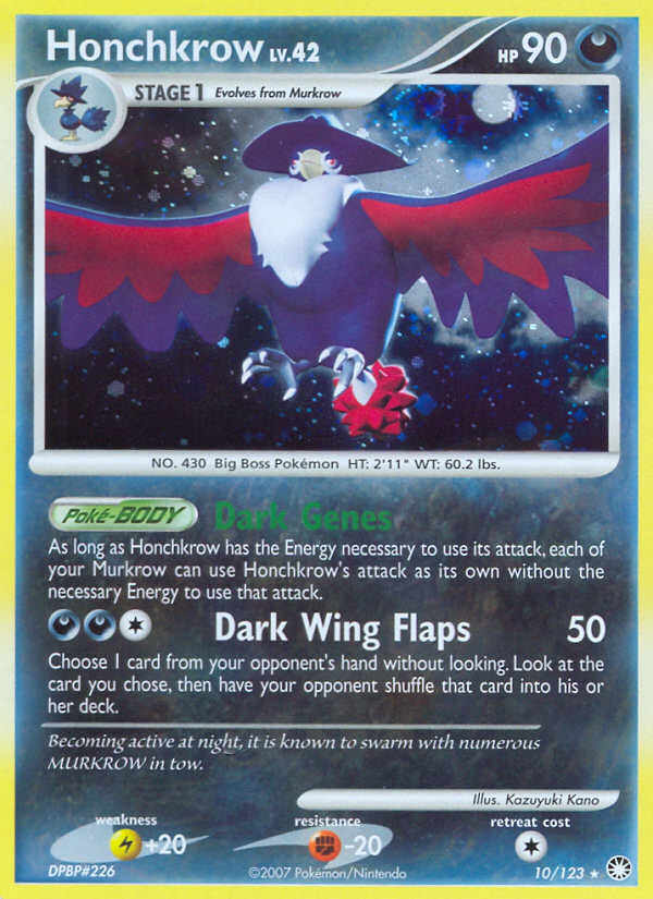 Honchkrow  - Holofoil Mysterious Treasures - Holo Rare