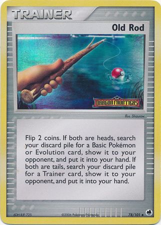 Old Rod  - Reverse Holofoil Dragon Frontiers - Uncommon