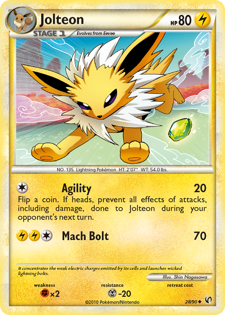 Jolteon 028  Undaunted - Uncommon