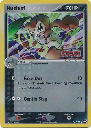 Nuzleaf/108  - Reverse Holofoil Power Keepers - Uncommon