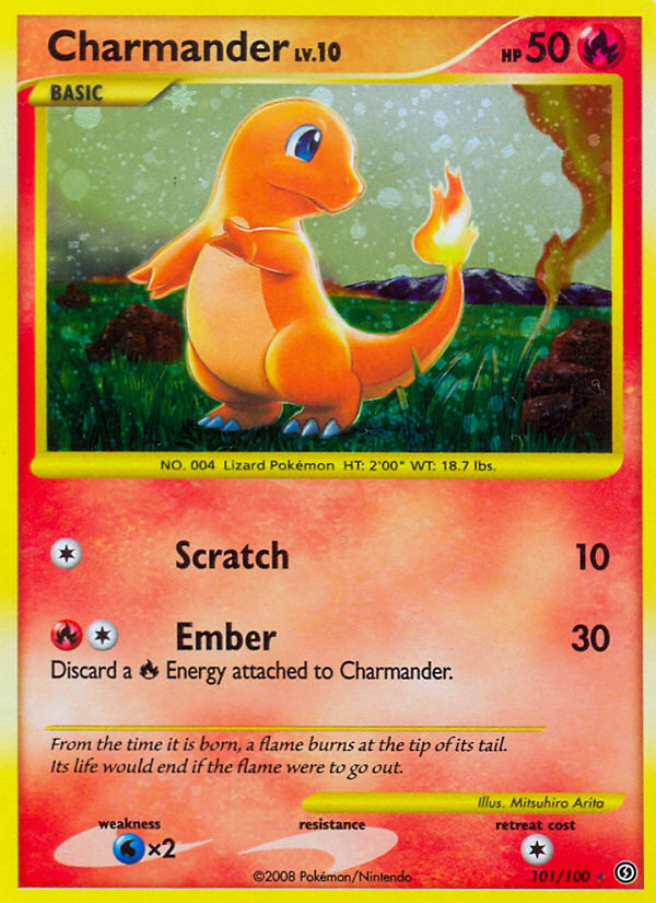 Charmander  - Holofoil Stormfront - Secret Rare