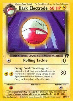 Dark Electrode 034  - Unlimited Team Rocket - Uncommon