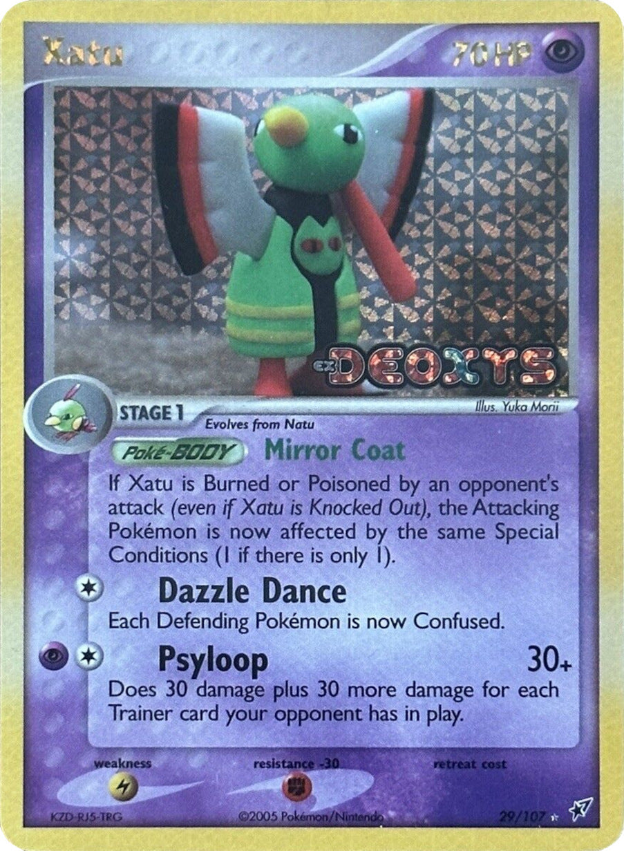 Xatu  - Reverse Holofoil Deoxys - Rare